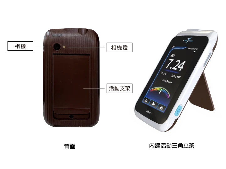 免校正微量拋棄式pH計酸鹼檢測儀尺寸和接口介紹Humming Probe UX100/超極生技UltraE